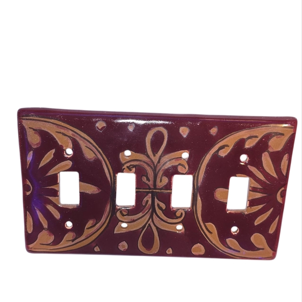 Decorative Quad Light Switch Cover